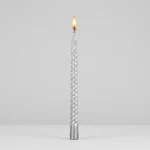 Pack De 4 Velas Torneadas Grande 30cm Metalizadas Candelabro - Imagen 2