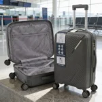 Valija Extra Resistente Ultraliviana Carry On 20 Pulgadas Gris Oscuro
