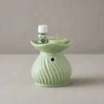 Set De Hornito Aromatizador Aceite Indu Y Velas Aromatica Green tea - Imagen 4