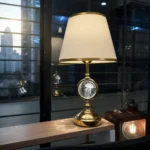 Lampara Portátil Veladora 2 Luz Mesa Grande Moderna Elegante - Imagen 3