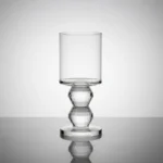 Candelabro De Vidrio Porta Vela Moderno Elegante 5x11cm - Imagen 4