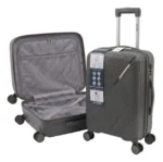 Valija Extra Resistente Ultraliviana Carry On 20 Pulgadas Gris Oscuro - Imagen 4