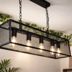 Lámpara Colgante De Hierro Moderna Industrial 4 Luces - Imagen 3