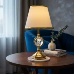 Lampara Portátil Veladora 2 Luz Mesa Grande Moderna Elegante