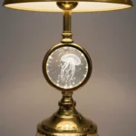 Lampara Portátil Veladora 2 Luz Mesa Grande Moderna Elegante - Imagen 2