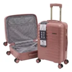 Valija Extra Resistente Ultraliviana Carry On 20 Pulgadas Rosa - Imagen 3