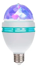 Lámpara Bola Led Rgb Giratoria Bombita Para Bar Y Boliche