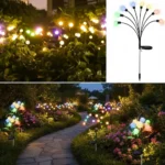 Luz Solar Exterior Interior Estallido Estrella Ramo Bombitas Multicolor - Imagen 4