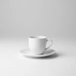Pack 6 Tazas Con Plato De Cerámica Para Té Y Café Con Asa - Imagen 2