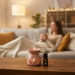 Set De Hornito Aromatizador Aceite Indu Y Velas Aromatica Vainilla - Imagen 2