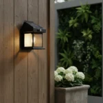 Lampara Aplique Solar Led Pared Sensor Movimiento Plástico
