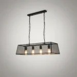 Lámpara Colgante De Hierro Moderna Industrial 4 Luces - Imagen 4