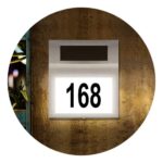 Cartel Solar Para El Hogar Con Numeración Personalizable - Imagen 2