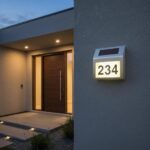 Cartel Solar Para El Hogar Con Numeración Personalizable