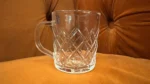 Pack 6 Tazas De Vidrio Para Té Y Café Con Asa 230ml Labrado doble lineas - Imagen 3