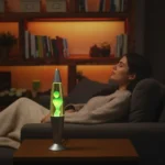 Lámpara Lava Portátil De Mesa Con Dimmer Verde 41cm - Imagen 2
