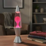 Lámpara Lava Portátil De Mesa Con Dimmer Rosa 41cm