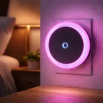 Luz Led Nocturna Enchufable Sensor Noche Rosa - Imagen 2