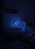 Luz Led Nocturna Enchufable Sensor Noche Azul