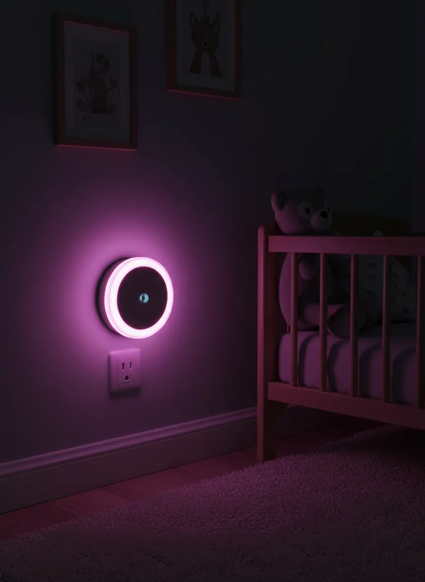 D_NQ_NP_2X_921222-MLU112998643435_062026-F Luz Led Nocturna Enchufable Sensor Noche Rosa - Imagen 1
