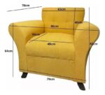 Juego Living Sillón 4 Cuerpos + 2 Butacas 2años Garantía T&h - Imagen 3