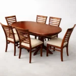 Juego De Comedor Natalia 6 Sillas Tapizadas En Madera Maciza - Imagen 2