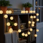 Guirnalda Guia De Esferas De Hilo X20 Luces Led Bolas 3.5cm - Imagen 3