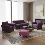 Juego Living Sofa 2 Cuerpos +2 Butacas +isla Garantía 2 Años
