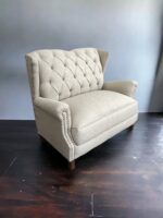Juego Living Sofa 2 Cuerpos + 2 Butacas Capitoneado Tachas - Imagen 4
