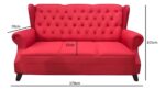 Juego Living Sofa 3 Cuerpos + 2 Butacas Capitoneado Tachas - Imagen 2