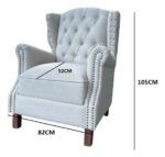 Juego Living Sofa 3 Cuerpos + 2 Butacas Capitoneado Tachas - Imagen 3