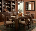 Juego De Comedor 6 Sillas Thiago Tapizadas Mesa Comun Madera - Imagen 3