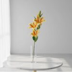 Rama De Lirio Artificial Amarillo 100 cm