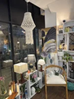 Lampara Colgante Macrame Moderna Diseño Artesanal Tejido E27 - Imagen 2