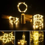 Pack 6 Luces Led Para Botella Tapón Simil Corcho Luciérnagas - Imagen 3