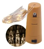 Pack 6 Luces Led Para Botella Tapón Simil Corcho Luciérnagas - Imagen 4