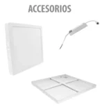 Plafon Panel Led Adosar Exterior 60x60cm 40w Luminaria Techo - Imagen 10