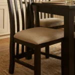 Juego De Comedor 4 Sillas Tapizadas En Madera Maciza - Imagen 2