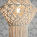 Lampara Colgante Macrame Moderna Diseño Artesanal Tejido E27 - Imagen 5