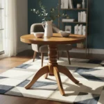 Mesa De Comedor Redonda Pie De Gallo Resistente Madera - Imagen 2