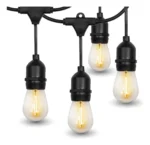 Guirnalda De Luces Led 5metros 10 Lamparas Interior Exterior - Imagen 4