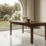 Mesa Común De Comedor 160cm Madera Maciza Acabado Impermeable - Imagen 5