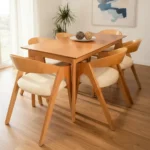 Juego De Comedor Elegante Natura Con 6 Sillas Tapizadas