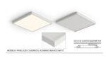 Plafon Panel Led Adosar Exterior 60x60cm 40w Luminaria Techo - Imagen 6