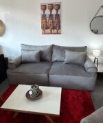 Sofá Sillón Lumiere Moderno Con Almohadones Elegante 220cm - Imagen 2