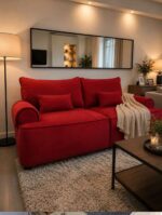 Sofá Sillón Lumiere Moderno Con Almohadones Elegante 220cm - Imagen 8