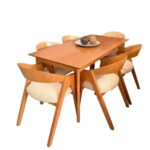 Juego De Comedor Elegante Natura Con 6 Sillas Tapizadas - Imagen 2