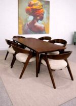 Juego De Comedor Elegante Natura Con 6 Sillas Tapizadas - Imagen 13