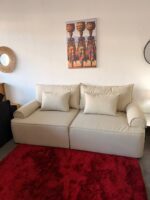 Sofá Sillón Lumiere Moderno Con Almohadones Elegante 220cm - Imagen 3