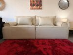 Sofá Sillón Lumiere Moderno Con Almohadones Elegante 220cm - Imagen 4